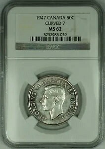 1947 Ji_ 50c n[t_[ *J[u 7* NGC MS-62APL v[tCN