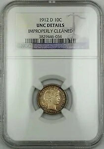 1912-D o[o[ Vo[ _C NGC UNC ڍׂsK؂ Clnd (x[ `CX RC) RF