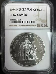 �� 5 ���a�� - 50 �t���� �s�[�t�H�[�g 1974 - ��ʐl�� NGC PF 67 C - 982 Ex