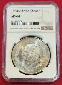 1954 LVR 5 y\ HIDALGO  ~ NGC MS 64 (󏭉l̍)