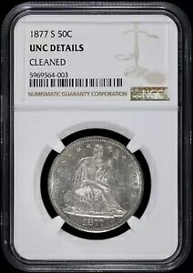 1877 S 50c V[ebh oeB Vo[ n[t 1/2 h NGC UNC ڍ 
