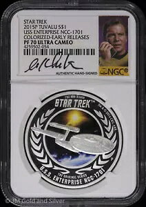 2015 P $1 �c�o�� �v���[�t 1 �I���X �V���o�[ USS �G���^�[�v���C�Y NGC PF 70 UC |�V���g�i�[�̃T�C������