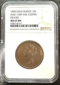 tX - 1848 Ns[tH[g 10 Zg eXg - NGC MS650 gbvl