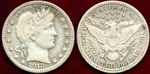 1913-D 25C-オリジナルカラー&表面- バーバークォーター++