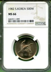 ؍ 1982 500EH NGC MS 66 jbP
