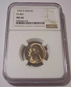 1954 S WFt@[\ jbP DDR oGeB FS-801 MS66 NGC g[jO