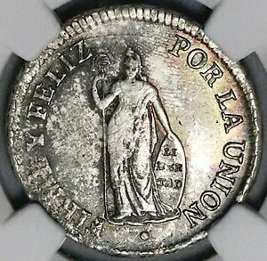 1828 NGC MS 61 �y���[ 2 ���A���X �X�^���f�B���O ���o�e�B �V���o�[ �R�C�� POP 1/3 (22040701C)