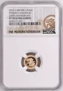 2017 v[t 1/4 \u PF70 Eg JI - L[t PISTRUCCI \u