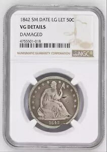1842 V[ebh oeB SM t LG LET 50 C NGC VG ڍהj