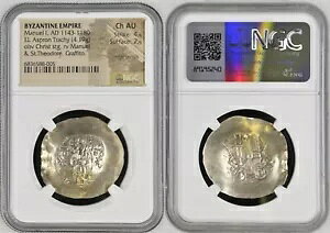 �}�k�G�� 1 �� �R���l�k�X (AD 1143-1180)�B EL �A�X�v���� �g���[�L�[ (32mm�A4.19 gm�A6h)�B NGC