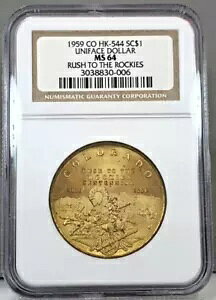 SC$1 1959 CO HK-544 ユニフェイス ドルラッシュ トゥ ロッキーズ 100 周年 ~ NGC MS64