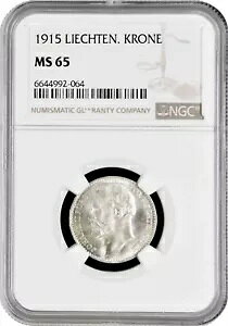 ���q�e���V���^�C�� 1 �N���E�� 1915�ANGC MS65�A�u�v�����X �W���� II (1858 - 1929)�vTopPop 4/0-
