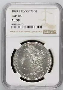 1879 S ���[�K�� �V���o�[ �_���[ NGC AU-58 S TOP-100