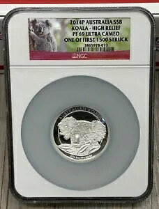 2014 P �I�[�X�g�����A $8 �R�A�� NGC PF 69 �E���g�� �J���I 5 �I���X�B .999 �t�@�C���V���o�[