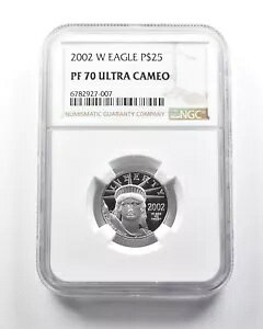 PF70 UCam 2002-W $25 �A�����J�� �v���`�i �C�[�O�� 1/4 �I���X �v���`�i NGC *4342
