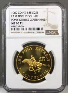 SC$1 1960 CO HK-585 �C�[�X�g �e�B���J�b�v �h�� �` �|�j�[ �G�N�X�v���X �Z���e�j�A�� �` NGC MS66 PL