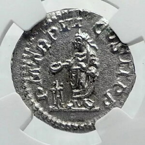 SEVERUS ALEXANDER 本物の古代 227AD ローマ シルバー ローマ コイン NGC i81616