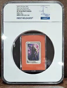 2023 NGC PF 70 NIUE 1oz �V���o�[ $2 "DRAX the DESTROYER"" �E���g�� �J���I 45/150