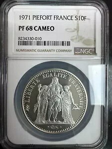 �� 5 ���a�� - 10 �t���� �s�[�t�H�[�g 1971 - NGC PF 68 �J���I - 500 EX