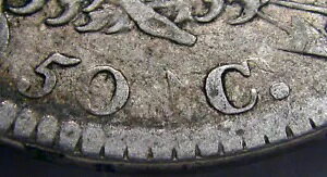 1813 50C NGC VF30 50C/UNI �L���b�v�h�o�X�g ~ �f���炵���I���̃I���W�i��!