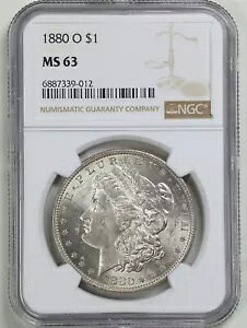 1880-O $1 ���[�K�� �V���o�[ �_���[ MS63 NGC 6887339-012