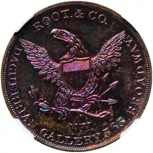 (1850 �N��) NGC �j���[���[�N NY-731a (R-6) Daguerrian Root & Co �}�[�`�����g �g�[�N��