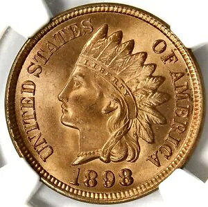 �g�b�v�_�C �o���G�e�B MPD SNOW 5 FS402 ???????????NGC MS65 RB 1898 �C���f�B�A�� �w�b�h �Z���g