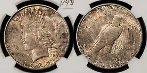 1934-D $1 �s�[�X �_���[ - PQ �l�I�� ���C���{�[ �g�[�j���O - NGC MS 64 - �r�f�I - SKU-D4389