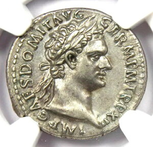 �h�~�e�B�A�k�X �V���o�[ AR �f�i���E�X �R�C�� 81-96 AD - NGC Choice XF (EF) - 5/5 �X�g���C�N!