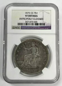 1875 CC Trade Silver Dollar T$1 NGC VF ڍׂsK؂ɐ - J[\VeB
