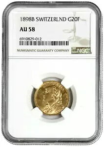 1898 B XCX 20 t  0.1867 IX RC AU 58 NGC  58 ɂ