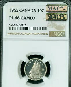 1965 Ji_ 10 Zg NGC PL68 JI PQ MAC \ ōO[h MAC X|bgX *