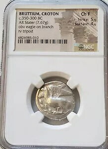 Bruttium Croton Stater Eagle & Tripod NGC CH FINE �Ñ�R�C��
