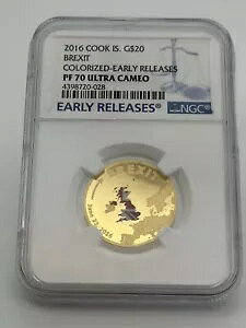 2016 NbNXACh BREXIT $20 1/10 S[h J[[X PF70 UC NGC RC