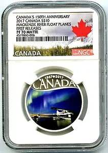 2017 $10 Ji_ 150 Ԗڂ̃Vo[ v[t NGC PF70 FR }bPjW[ o[ t[g v[