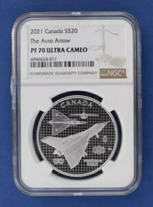 2021 Ji_ Vo[ v[t $20 RCuThe Avro ArrowvNGC O[h PF70 COA t