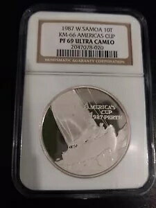 1987 ���T���A �A�����J�Y �J�b�v ���[�X �V���o�[ 10 Tala KM-66 PF 69 �E���g�� �J���I NGC