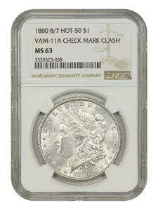 1880 $1 NGC MS63 (8/7�AVAM 11�A�`�F�b�N�}�[�N) - �����K�� �h�� - �z�b�g 50 VAM!