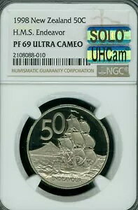 1998 �j���[�W�[�����h 50 �Z���g NGC PF69 MAC UHCam SOLO FINEST SPOTLESS 2000 ���� *