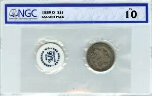 1889-O �����K�� �_���[ GSA �\�t�g �p�b�N S$1 NGC VG10