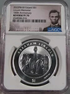 2022 PM B. �o�[�W������ �V���o�[ $1 �����J�[���L�O�� 100 ���NNGC Rev PF70�B