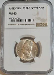 GWvg / AH1348-1929-BP 5 sAXg LO tAh - NGC MS63 !!!
