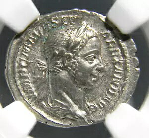 ���[�}�鍑 �Z�u �A���N�T���_�[ AD 222 - 235 AR �f�i���E�X rv �A�m���i stg NGC AU 5s 3s