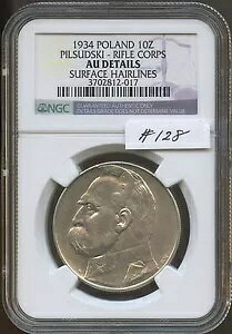 �|�[�����h 1934 10Z ���C�t���R�c (#128) NGC AU �ڍ� (�\�ʂ̃w�A���C��) �󏭃R�C