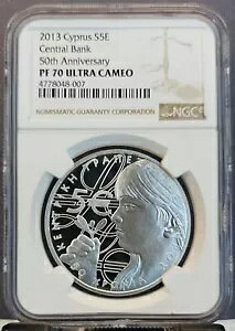 2013 �L�v���X �V���o�[ 5 ���[��������s���N�L�O NGC PF 70 �E���g�� �J���I ���A