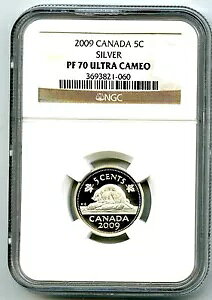 2009 �J�i�_ �V���o�[ �v���[�t 5 �Z���g NGC PF70 UCAM �j�b�P�� �X�[�p�[ ���A ���m 2 ����