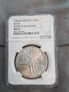 1982 ���L�V�R �V���o�[ ���x���^ 1 �I���U NGC MS 65 DDR