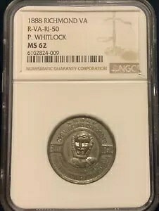 1888 P. �E�B�b�g���b�N ���b�`�����h VA R-VA-RI-50 Cheroots Ag/Tobacco Expo NGC MS62