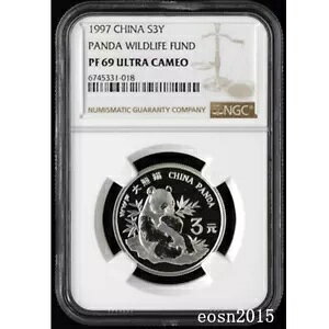 NGC PF69 1997 ���� 3 �����E���R�ی����p���_��� 15 �O���� Ag.90 30MM