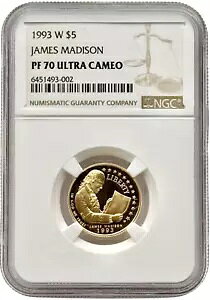 1993-W $5 WF[Y }fB\ S[hLO NGC PF70 Eg JI